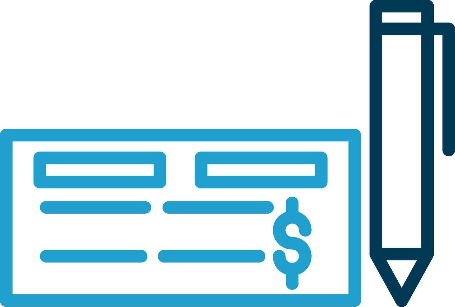 Cheque Vector Icon Design