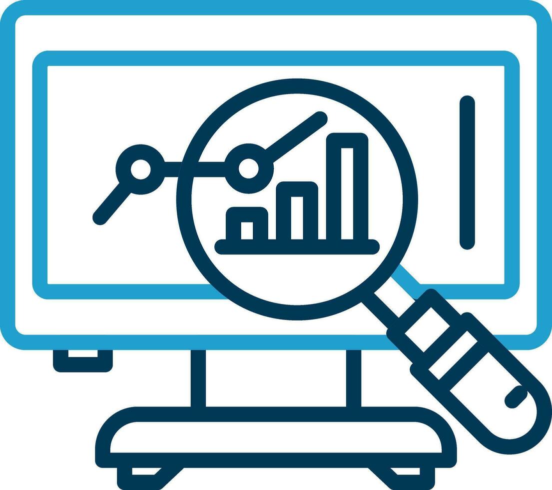 Market Analysis Vector Icon Design