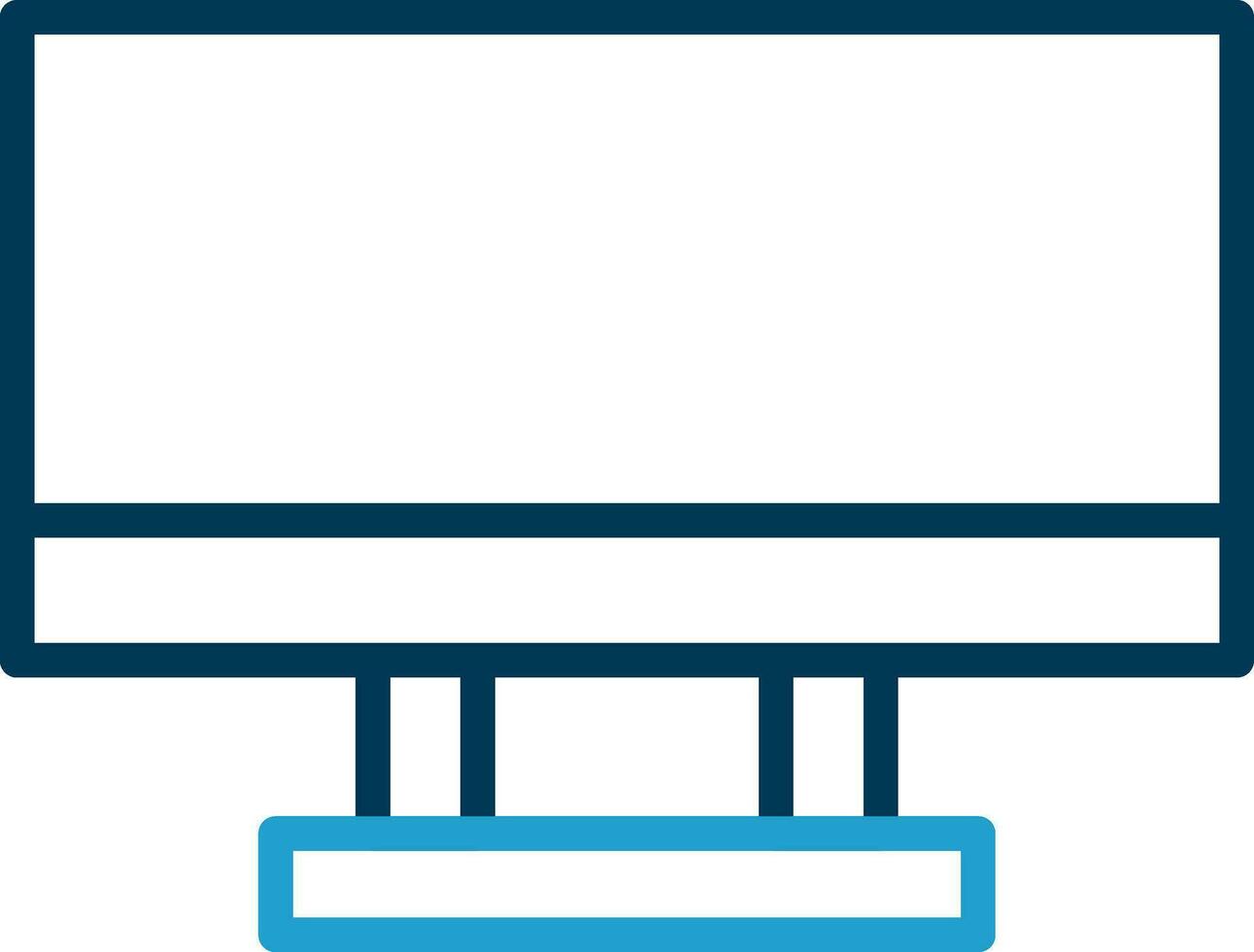 Monitor Screen Vector Icon Design