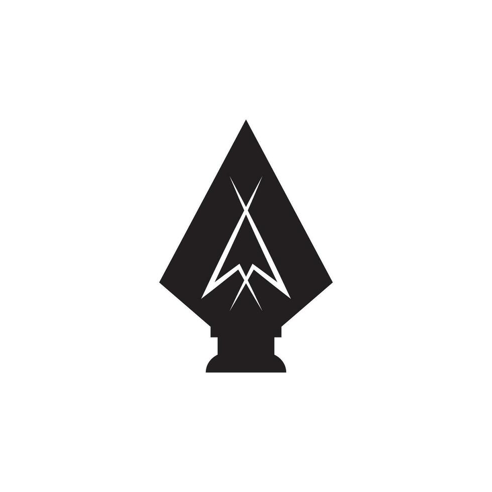 Spear logo vector design template
