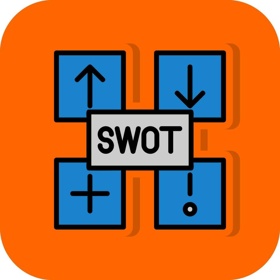 SWOT Analysis Vector Icon Design