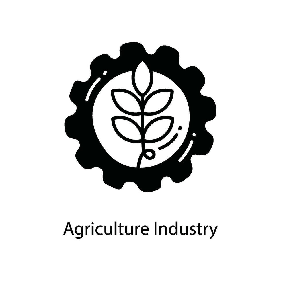 Agriculture Industry doodle Icon Design illustration. Agriculture Symbol on White background EPS 10 File vector