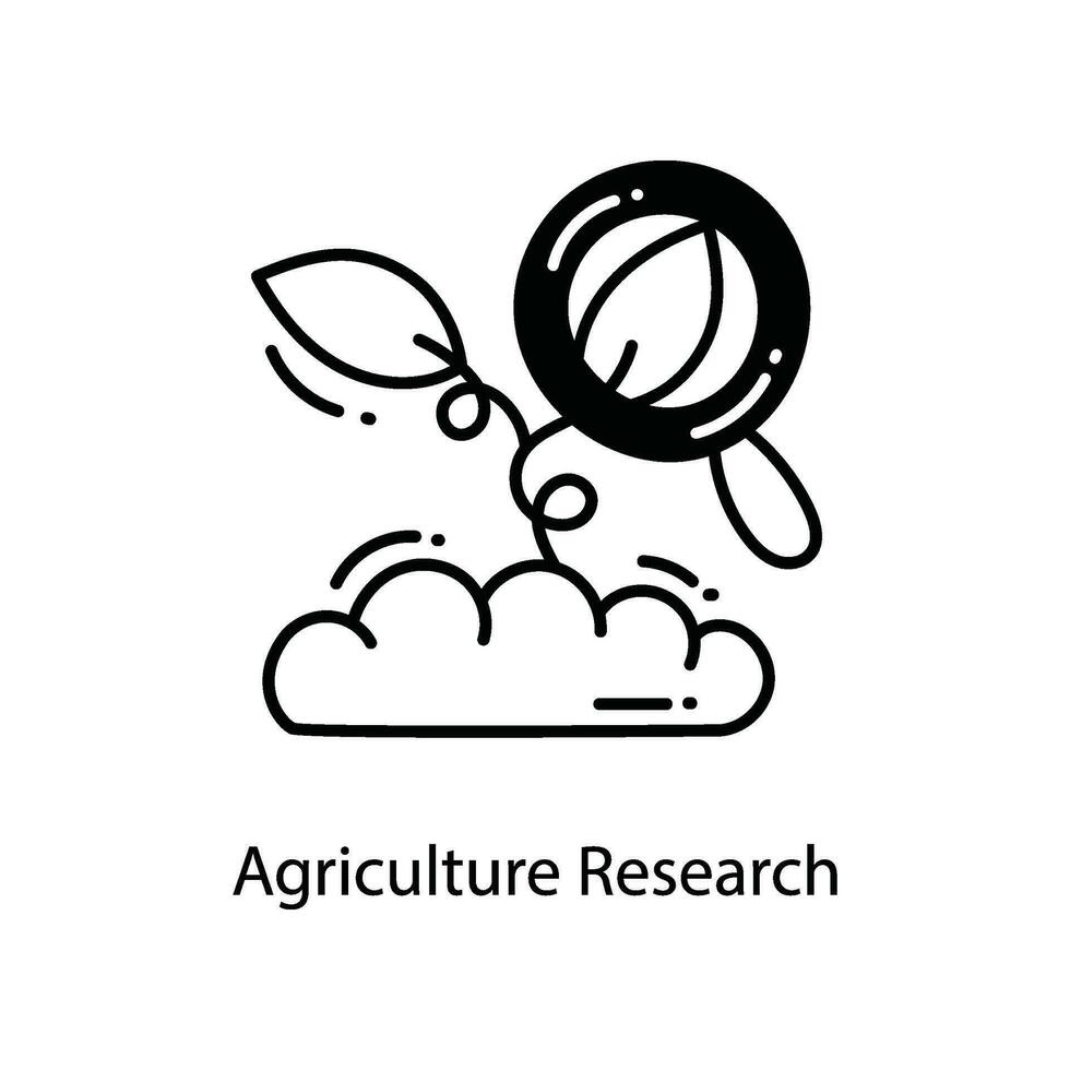 Agriculture Research doodle Icon Design illustration. Agriculture Symbol on White background EPS 10 File vector