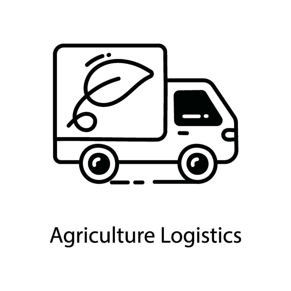 Agriculture Logistics doodle Icon Design illustration. Agriculture Symbol on White background EPS 10 File vector