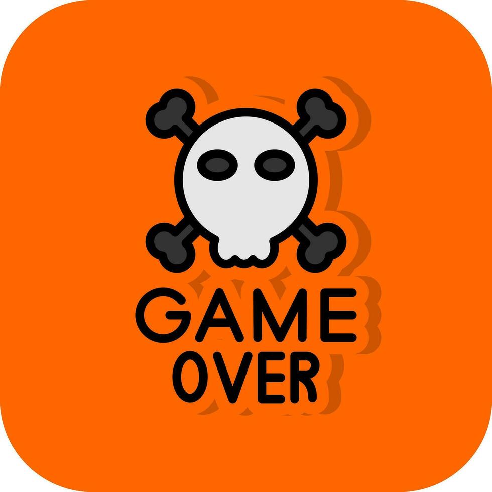 Game Over Vector Icon Design