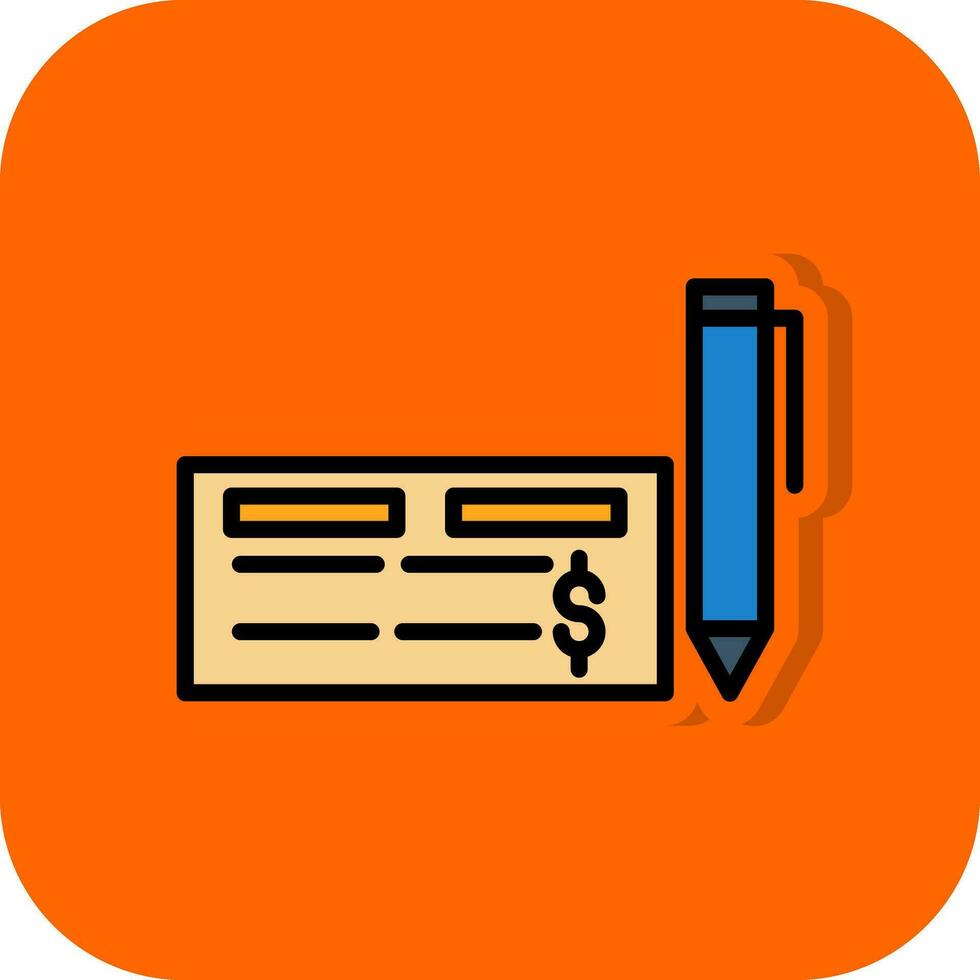 Cheque Vector Icon Design