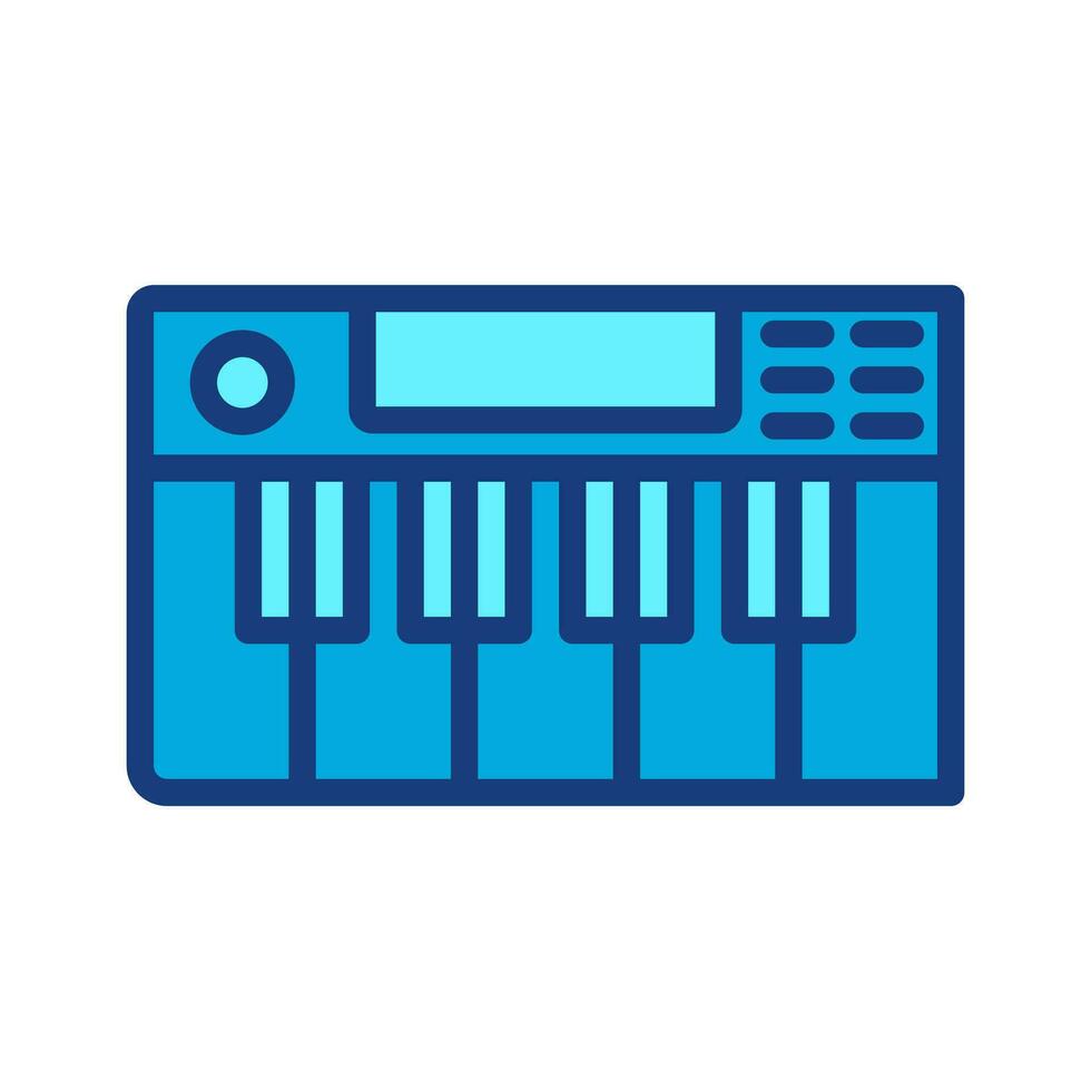 vector image of piano keyboard icon. Suitable for use in web applications, mobile applications and print media. isolated on white background.