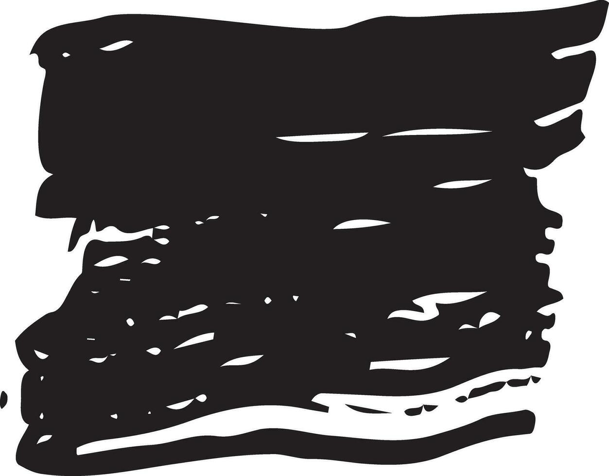 Black Short Brush Stroke vector
