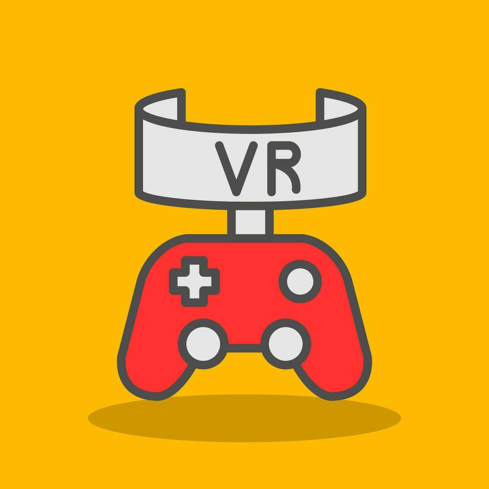 Vr Game Vector Icon Design