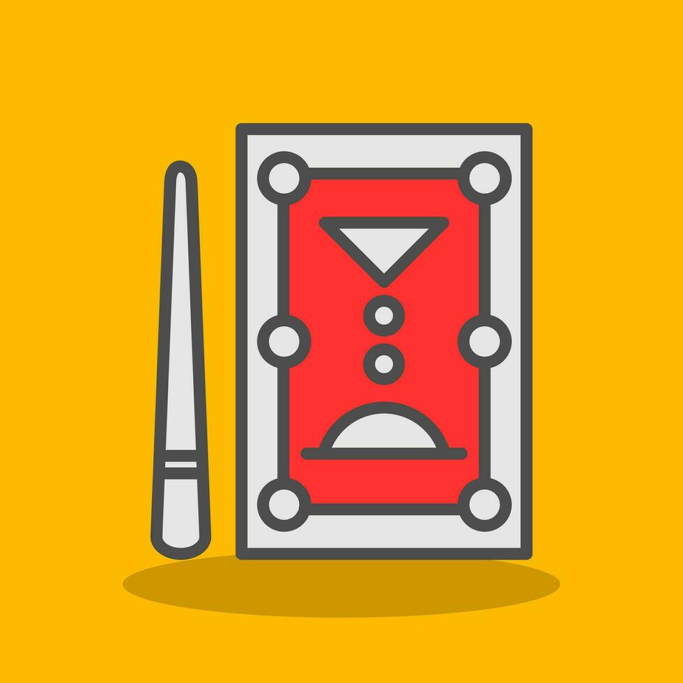 Pool Table Vector Icon Design