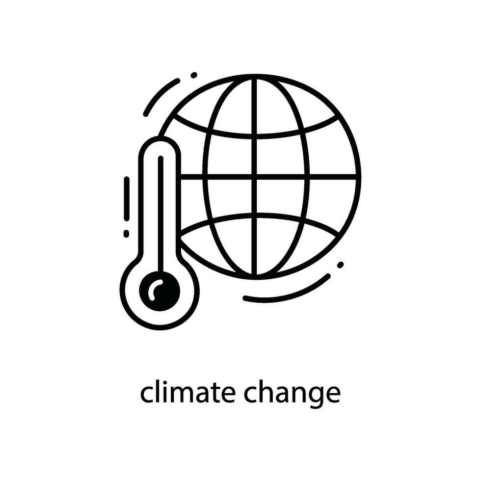 Climate Change doodle Icon Design illustration. Agriculture Symbol on White background EPS 10 File vector