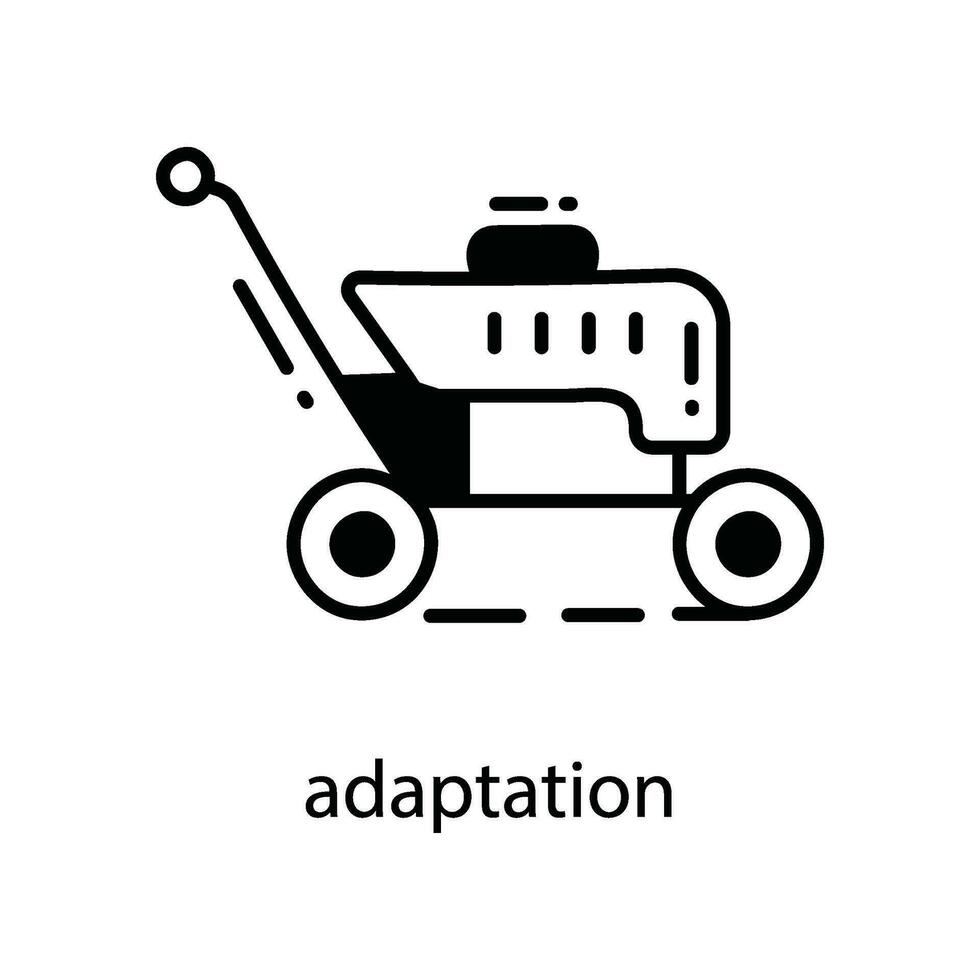 Adaptation doodle Icon Design illustration. Agriculture Symbol on White background EPS 10 File vector