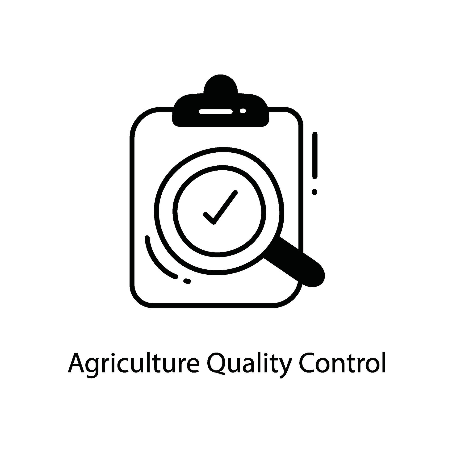 Agriculture Quality Control doodle Icon Design illustration