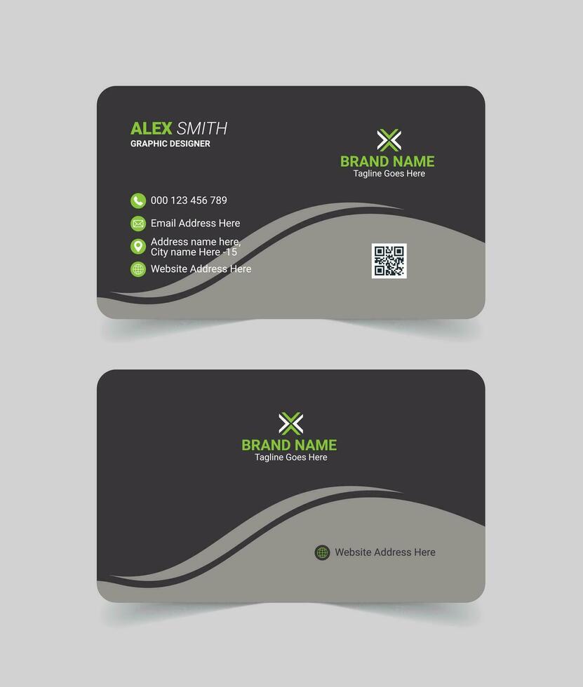 Creative business card, simple business card for corporate identity , name card , visiting card vector free