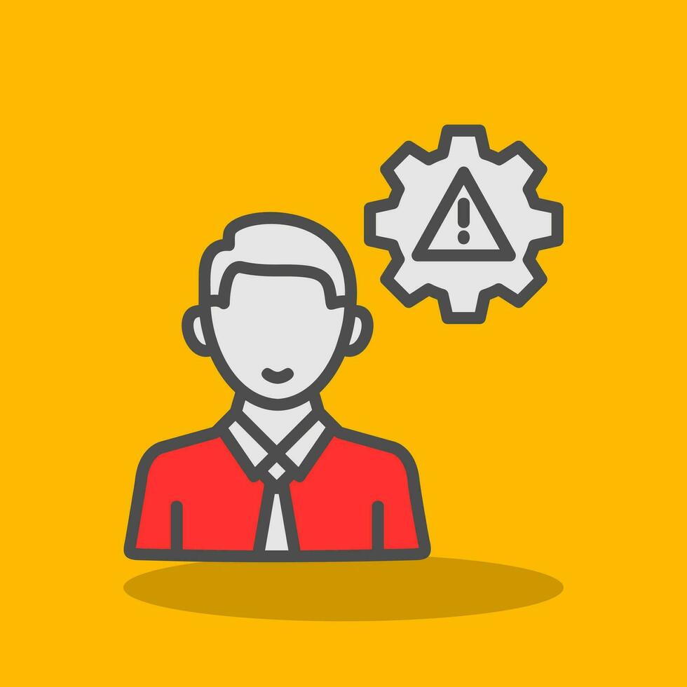 Risk Management Vector Icon Design