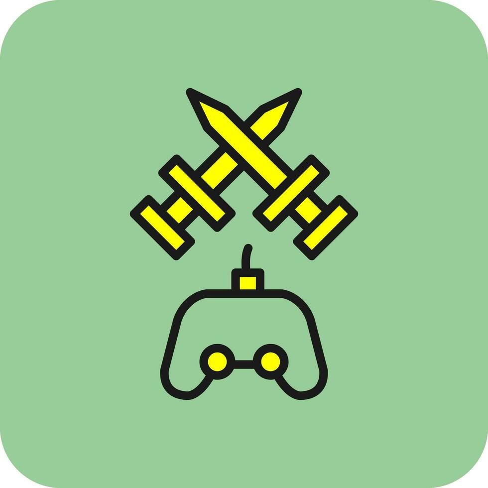 Fighting Game Vector Icon Design