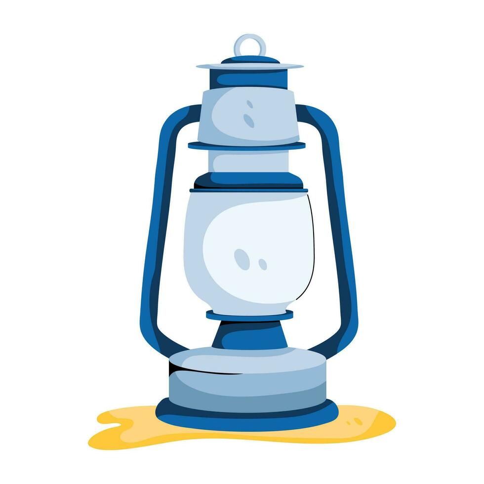 Trendy Gas Lantern vector
