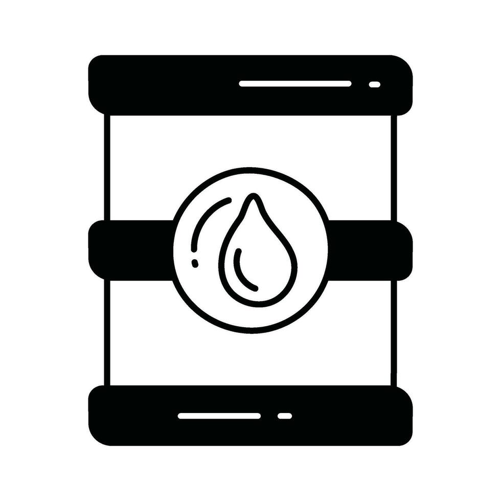 Oil barrel doodle Icon Design illustration. Ecology Symbol on White background EPS 10 File vector