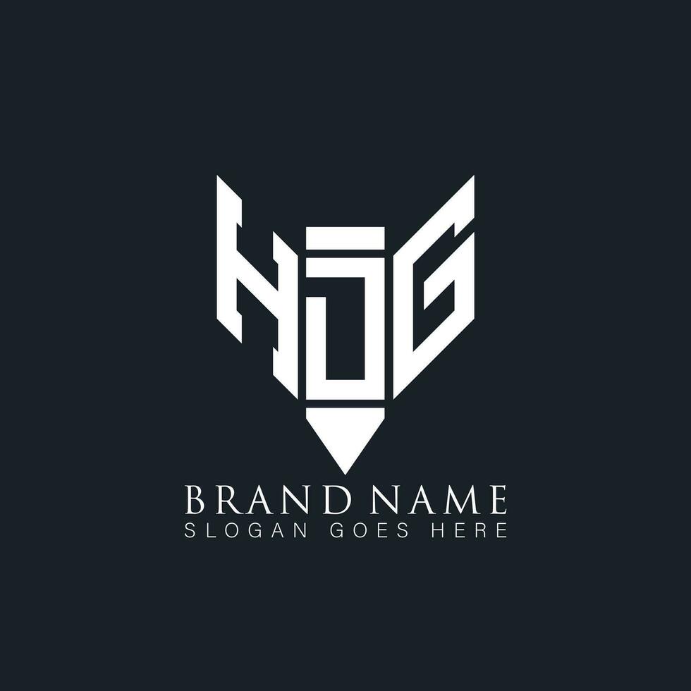 hdg letra logo. hdg creativo monograma iniciales letra logo concepto. hdg único moderno plano resumen vector letra logo diseño.