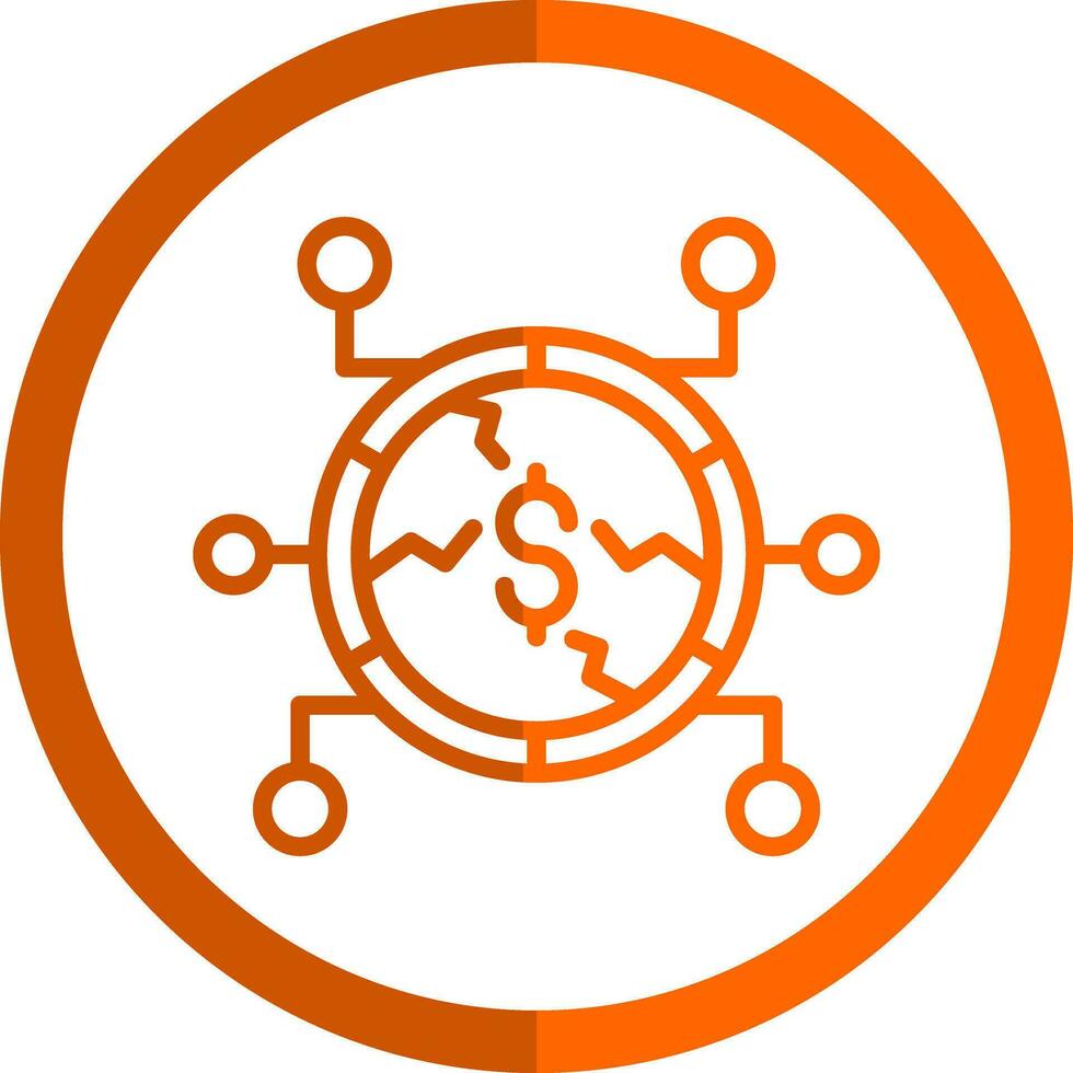 Market Fragmentation Vector Icon Design