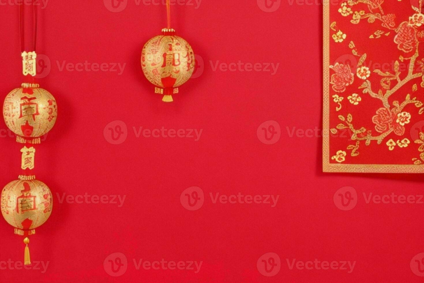 Chinese New Year background. AI Generative Pro Photo