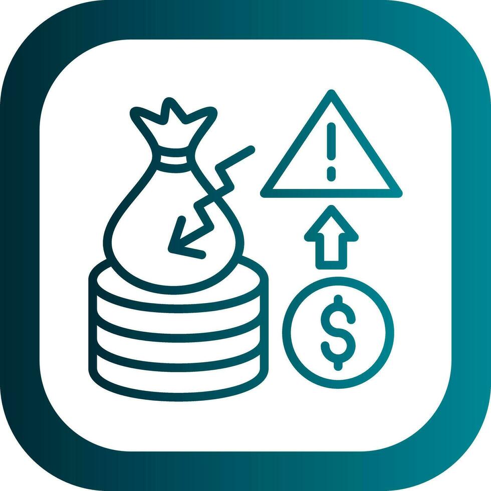 Bankruptcy Threat Vector Icon Design