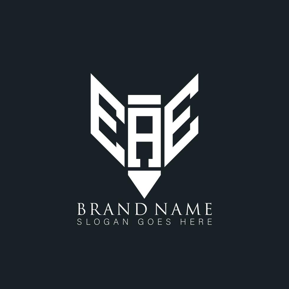 EAE letter logo. EAE creative monogram initials letter logo concept. EAE Unique modern flat abstract vector letter logo design.
