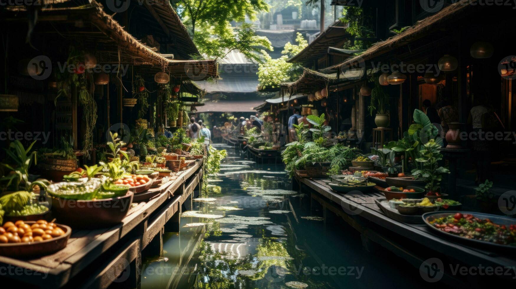 Bukit Bintang water market,Bali,Indonesia photo