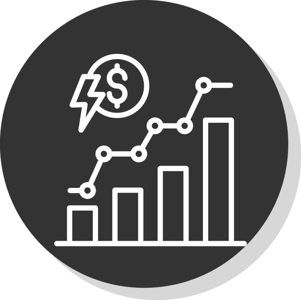 Energy Price Fluctuations Vector Icon Design