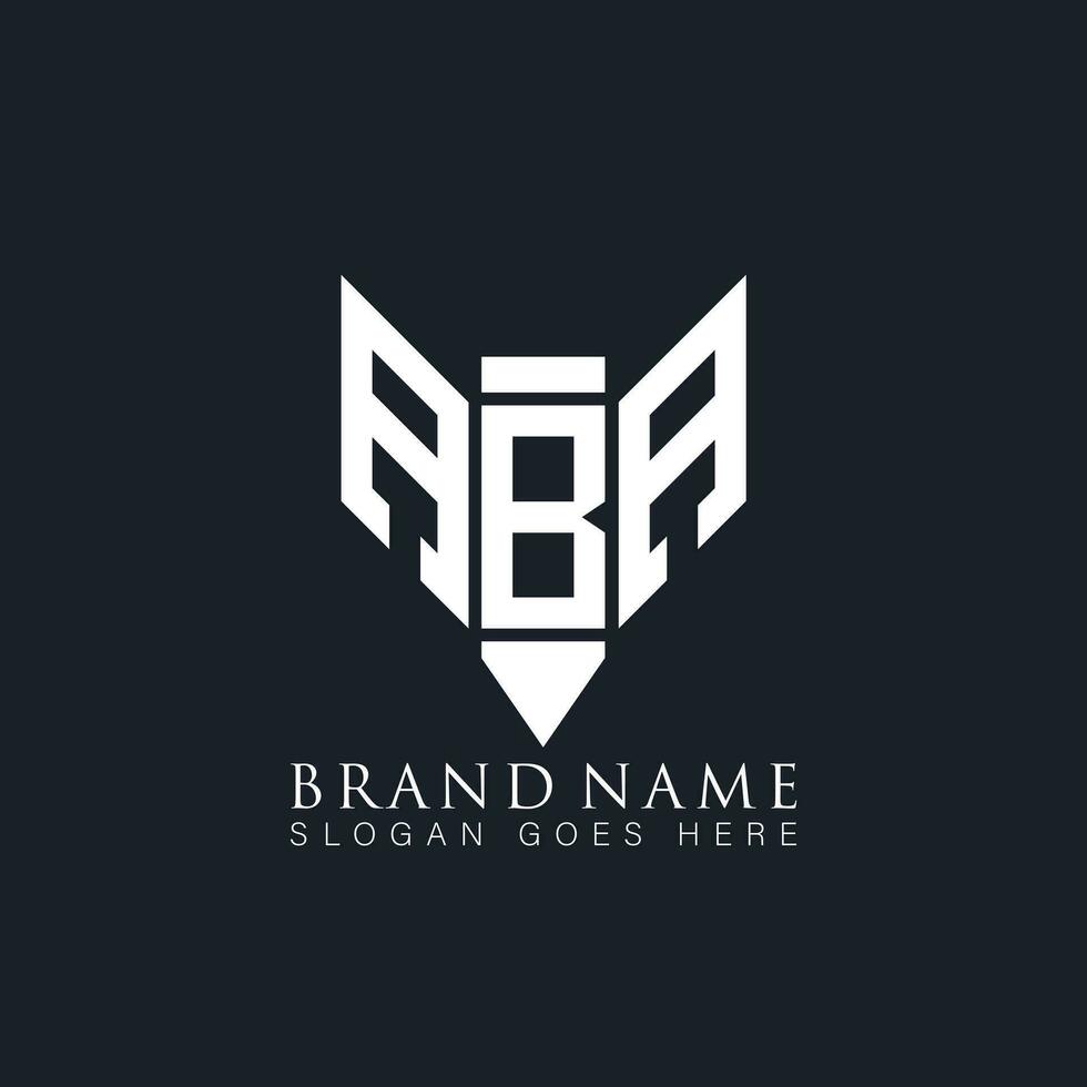 ABA letter logo. ABA creative monogram initials letter logo concept. ABA Unique modern flat abstract vector letter logo design.