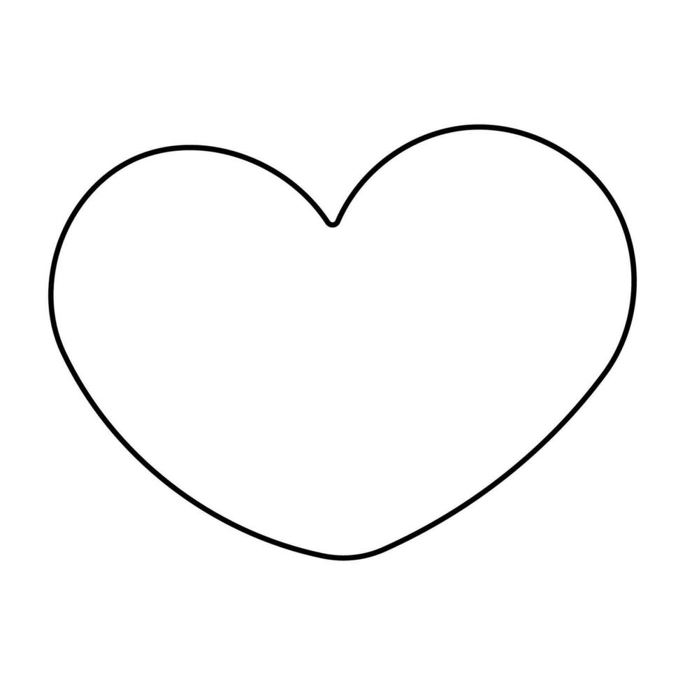 heart love valentine wedding date line doodle vector