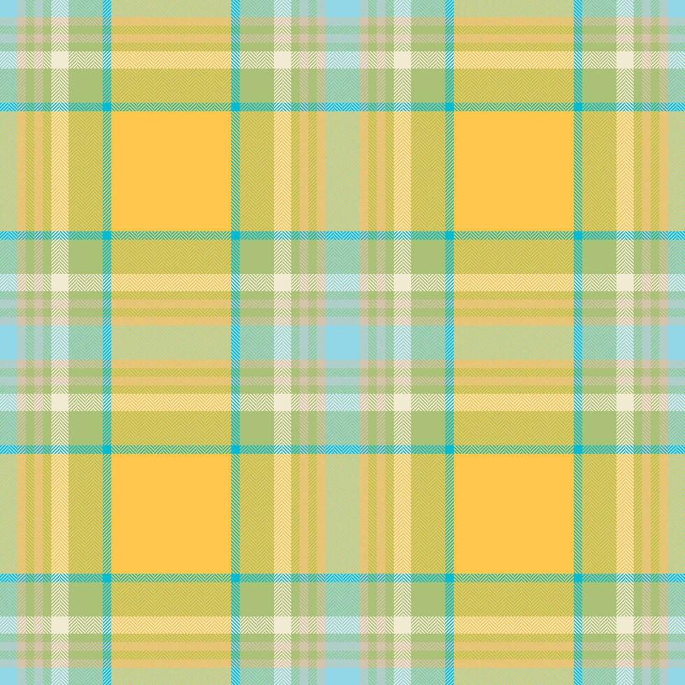 Plaid seamless pattern. Check fabric texture. Vector textile print.