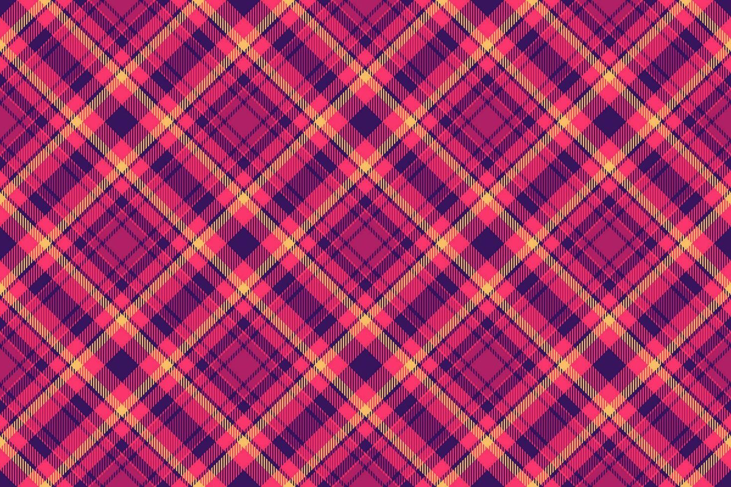 Check seamless background of vector textile tartan with a pattern fabric texture plaid.