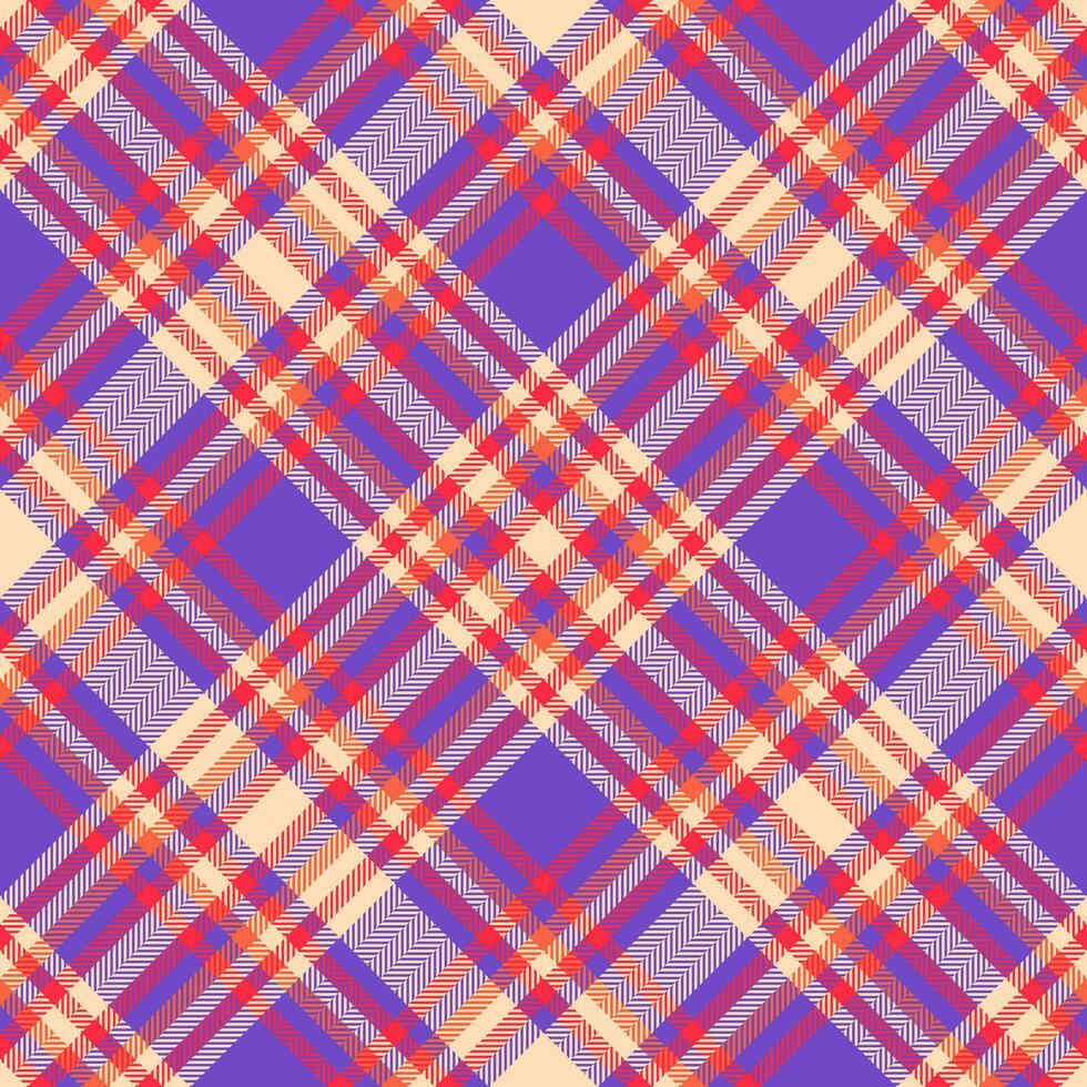 Check plaid fabric of textile tartan texture with a background seamless pattern vector. vector