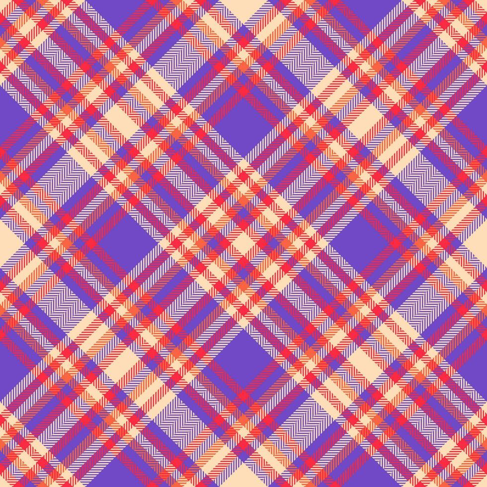 Check plaid fabric of textile tartan texture with a background seamless pattern vector. vector
