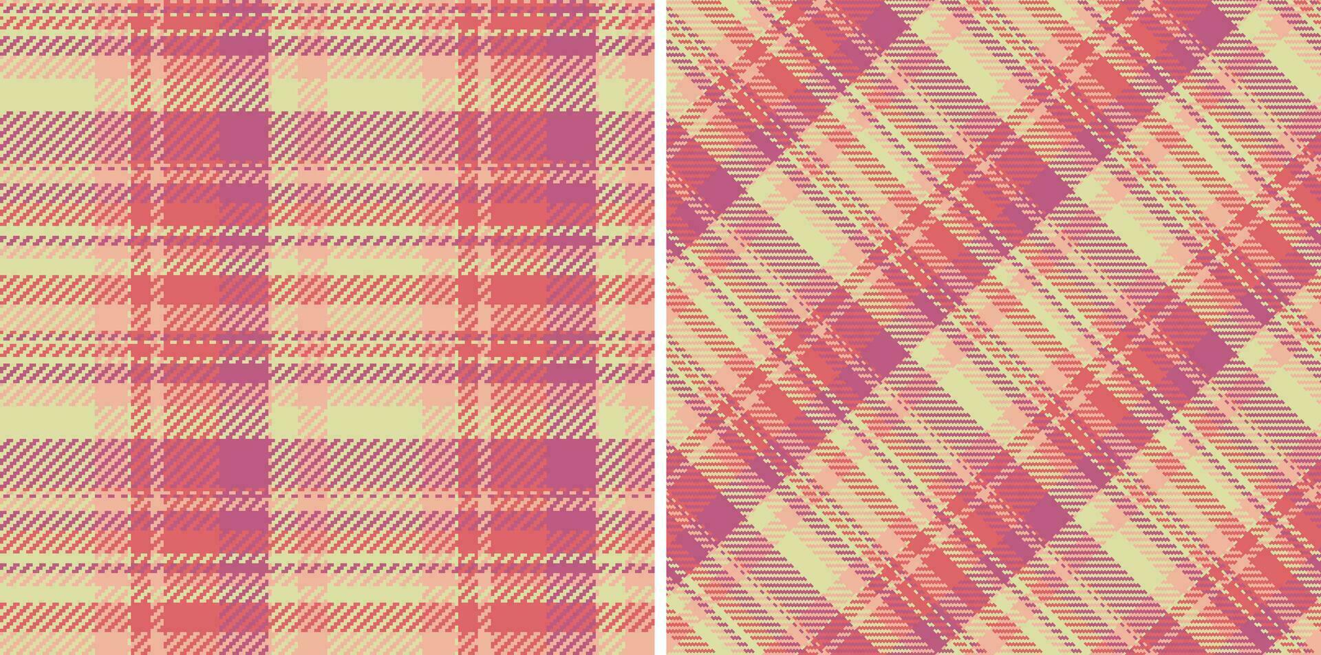 Textile seamless pattern of texture fabric vector with a check tartan plaid background.