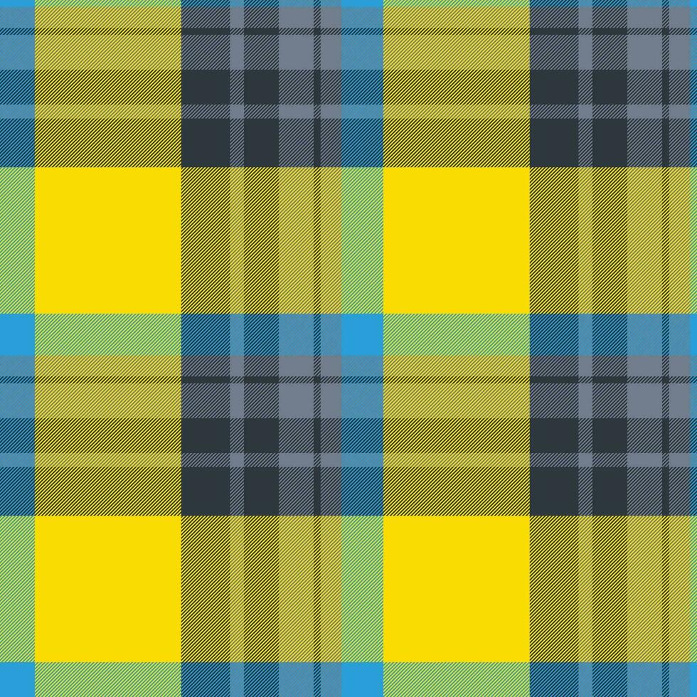 Fabric plaid tartan of check background pattern with a texture vector seamless textile.