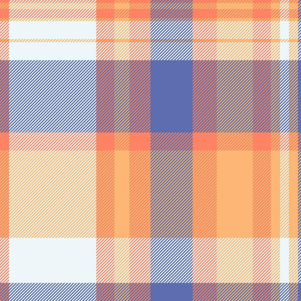 Fabric textile plaid of background tartan vector with a seamless check pattern texture.