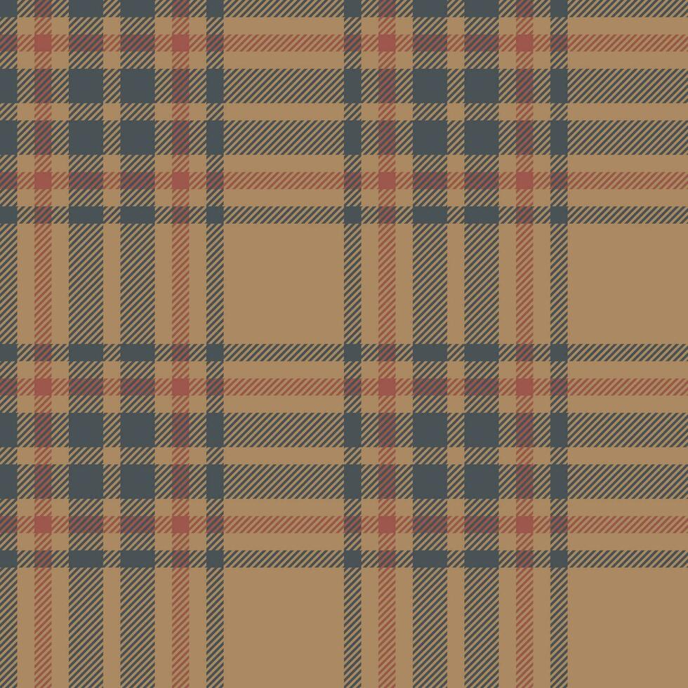 Plaid seamless pattern. Check fabric texture. Vector textile print.