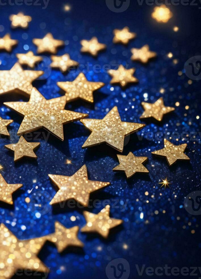 Asbtract Background Wallpaper with Stars Macro Shot AI Generative photo