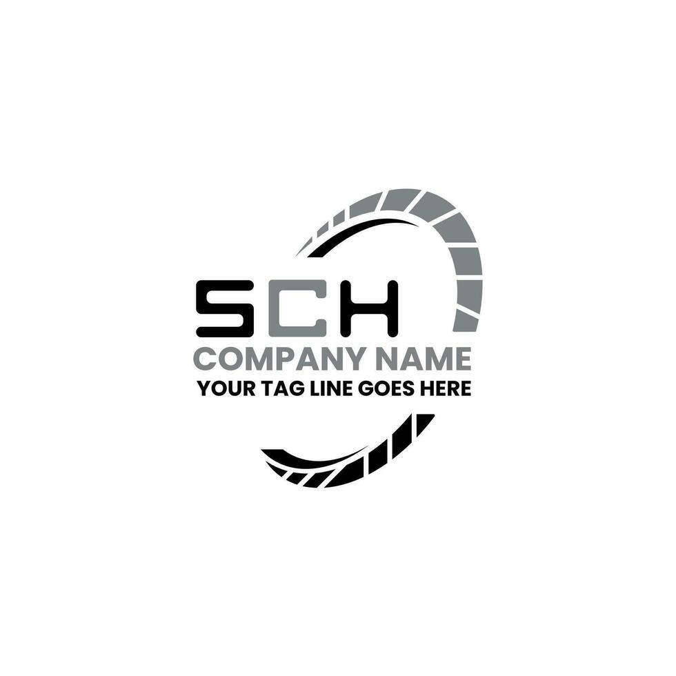 SCH letter logo vector design, SCH simple and modern logo. SCH luxurious alphabet design