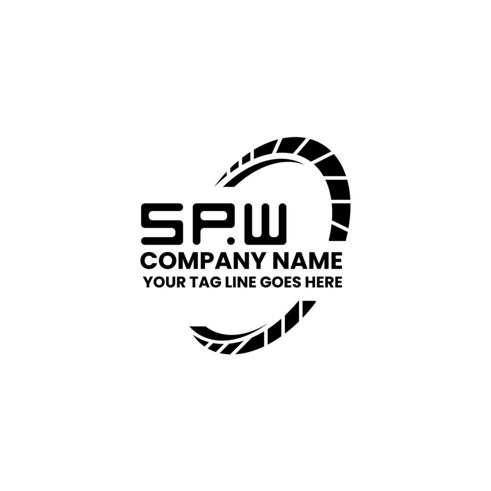 SPW letter logo vector design, SPW simple and modern logo. SPW luxurious alphabet design