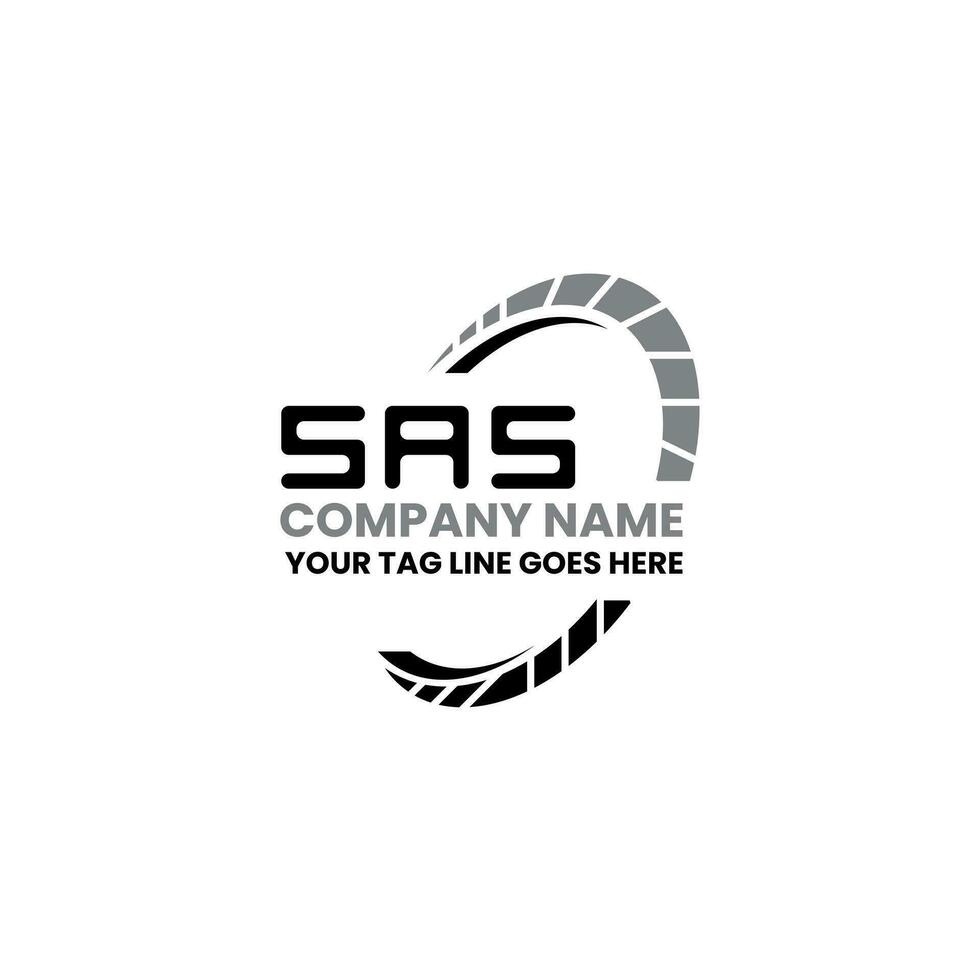 sas letra logo vector diseño, sas sencillo y moderno logo. sas lujoso alfabeto diseño