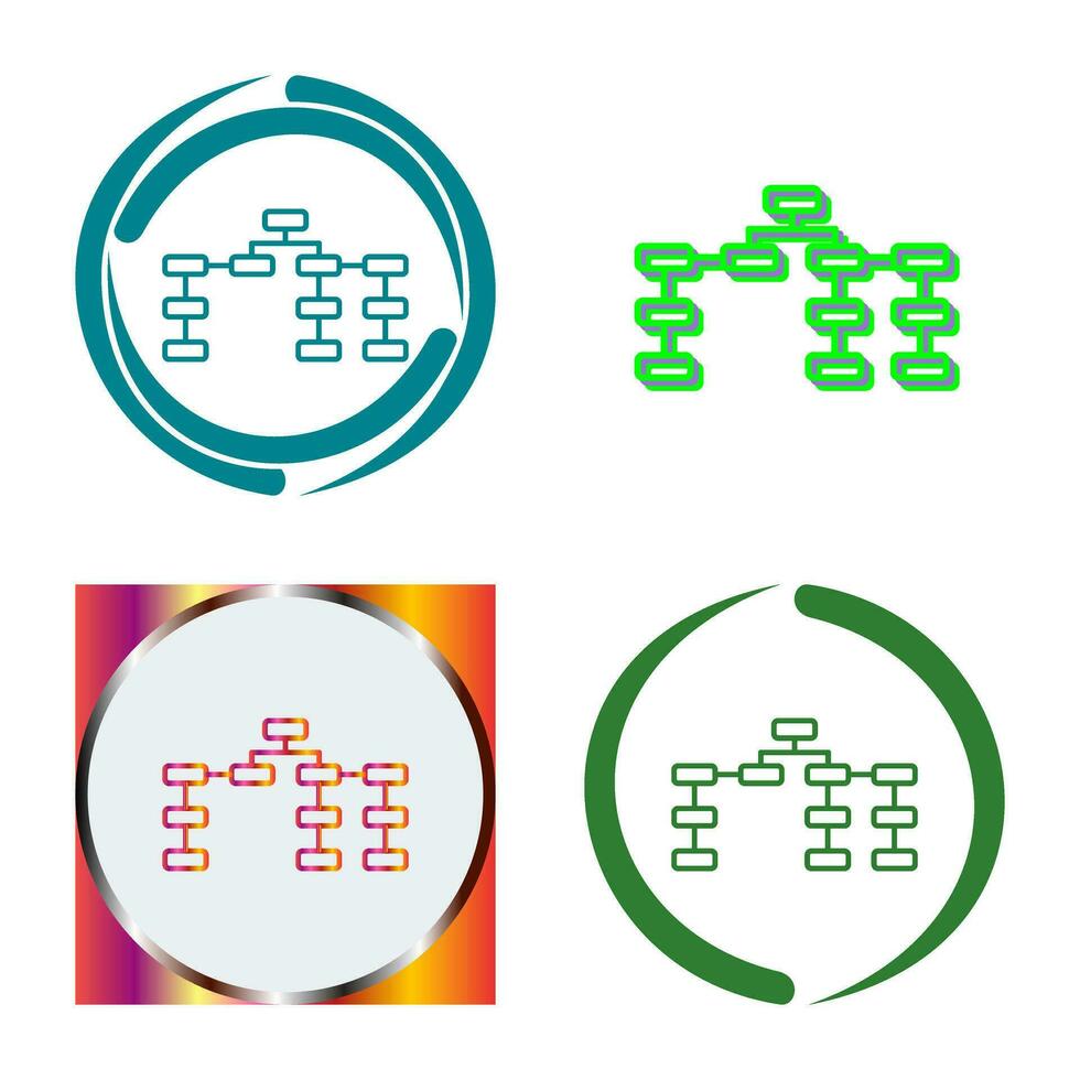 Unique Seo Structure Vector Icon