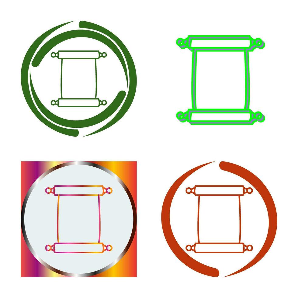 Scroll of Paper Vector Icon