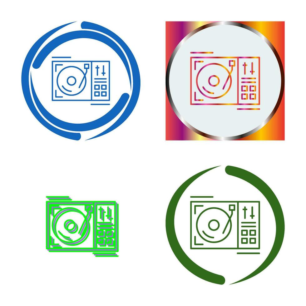 Turntable Vector Icon