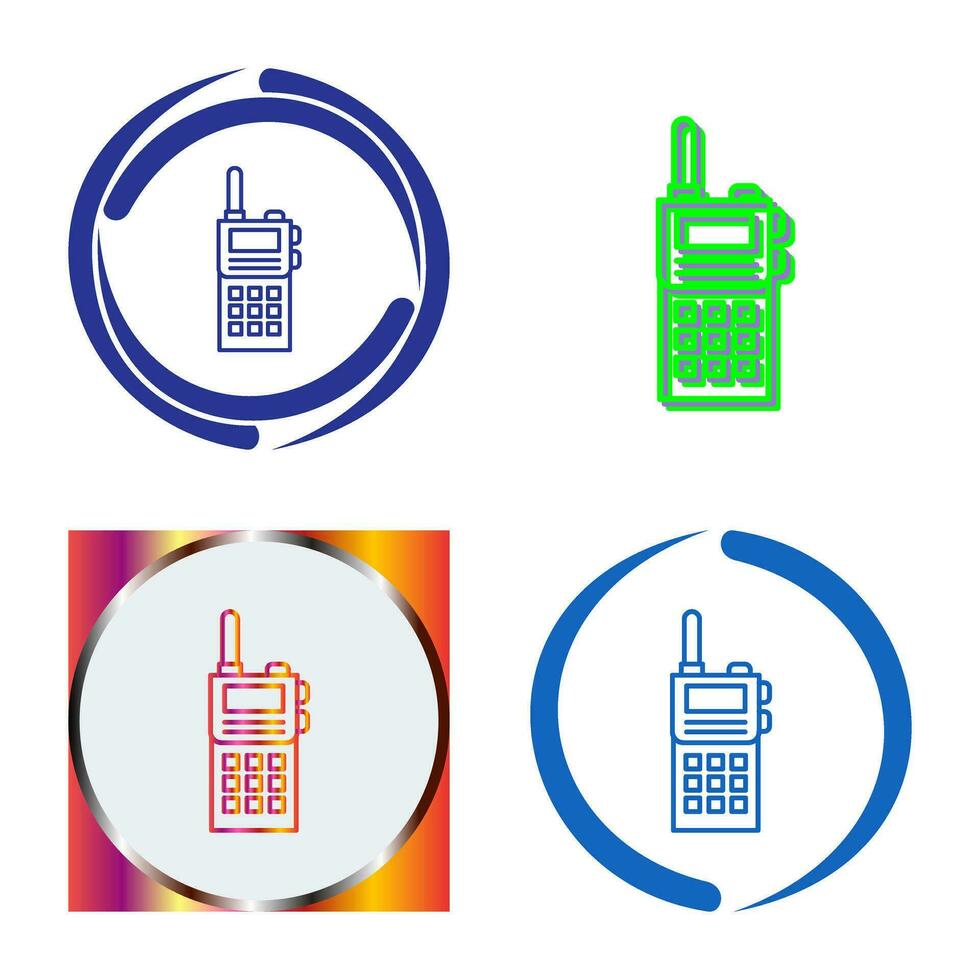 icono de vector de walkie-talkie