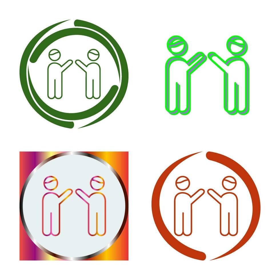 Waing to people Vector Icon