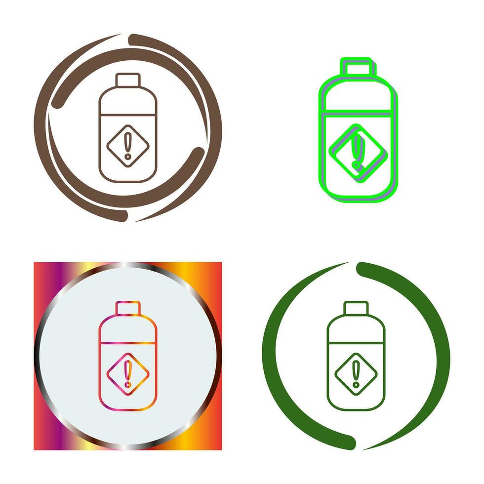 Pesticide Bottle Vector Icon