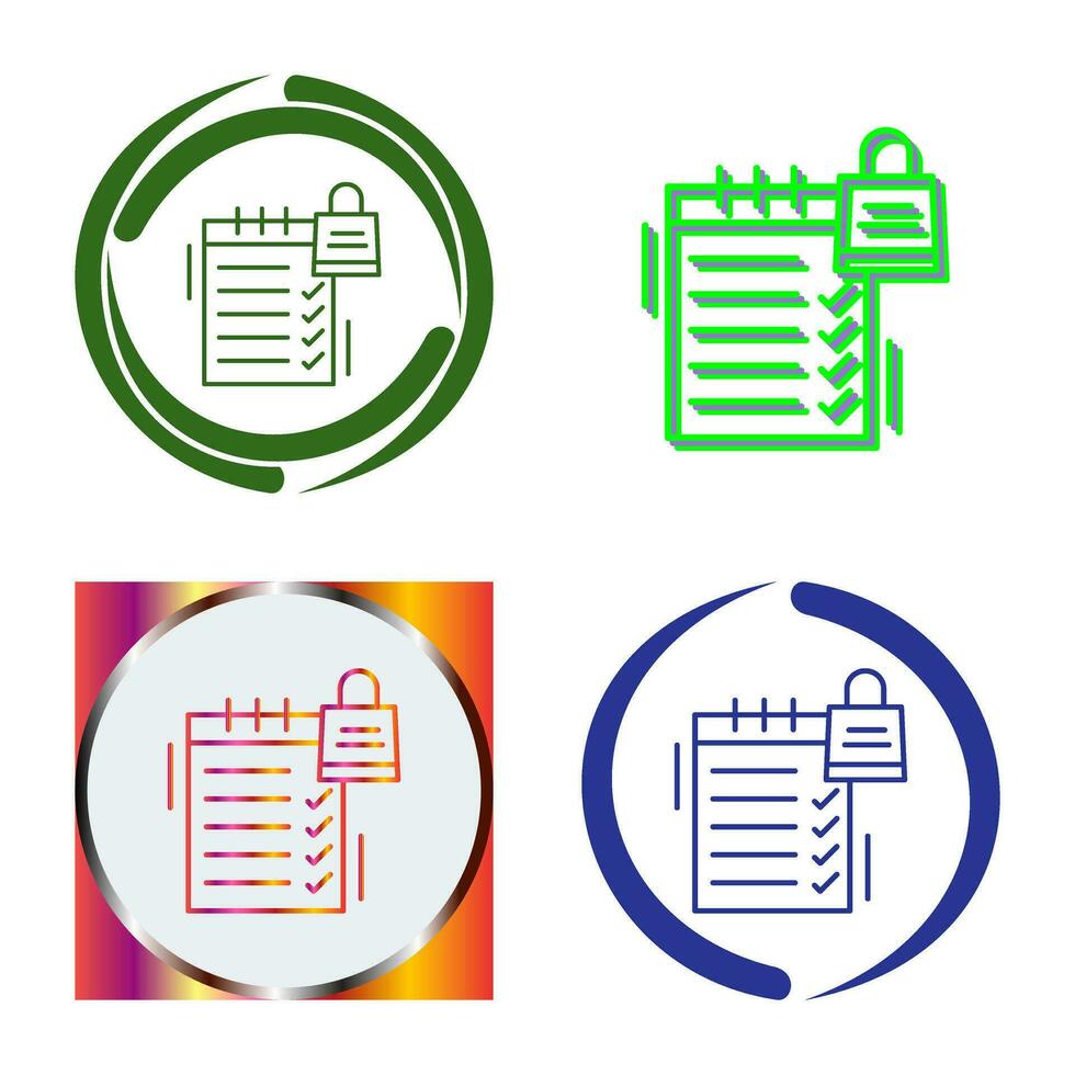 Shopping List Vector Icon